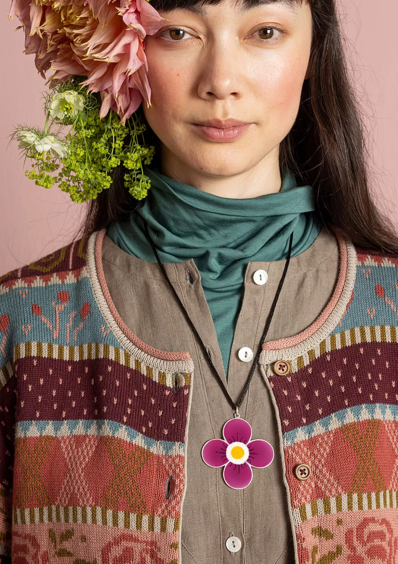 Gudrun Sjödén Halsband "Ulla" i silver Cerise Fashion