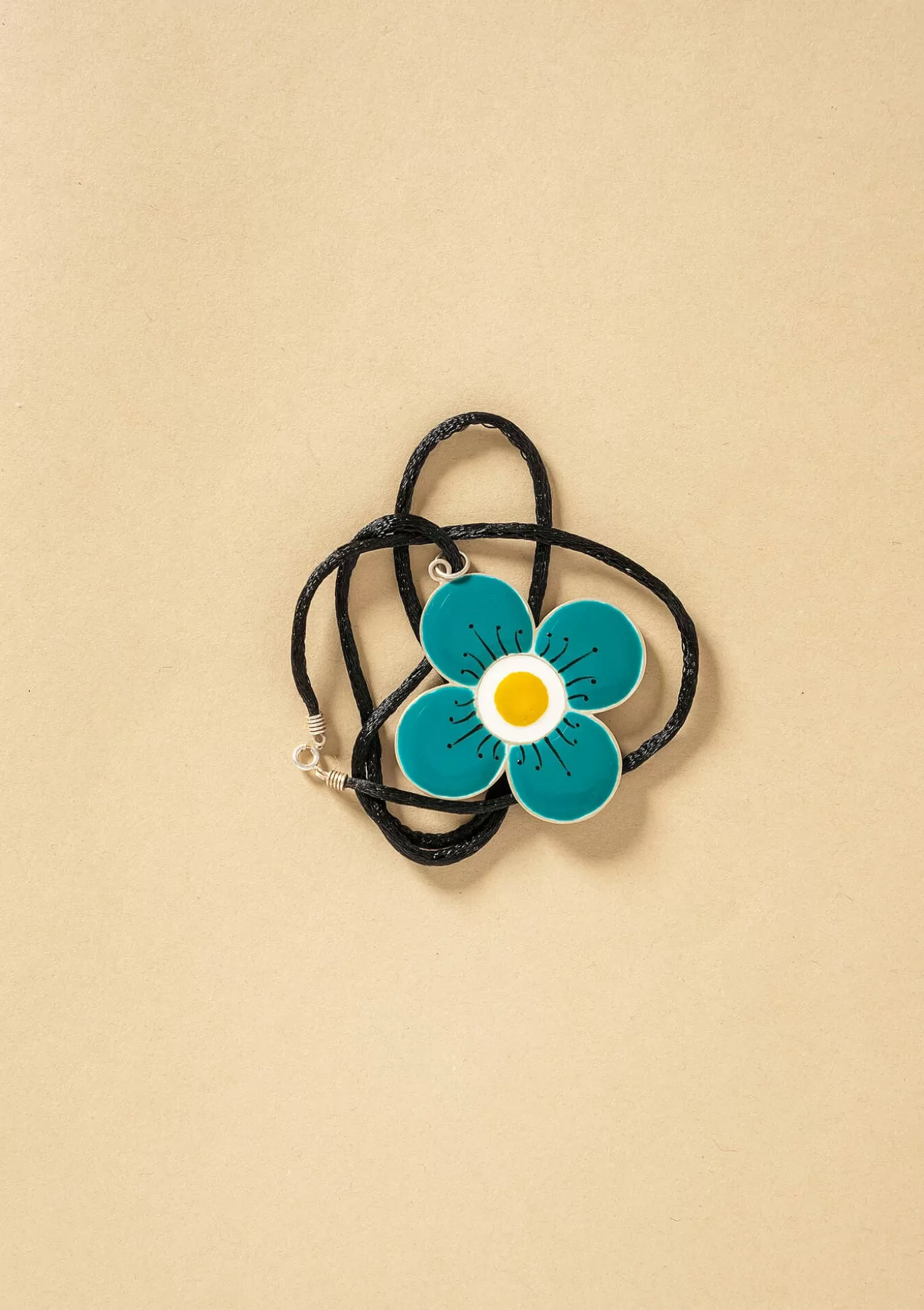 Gudrun Sjödén Halsband "Ulla" i silver Teal Best Sale