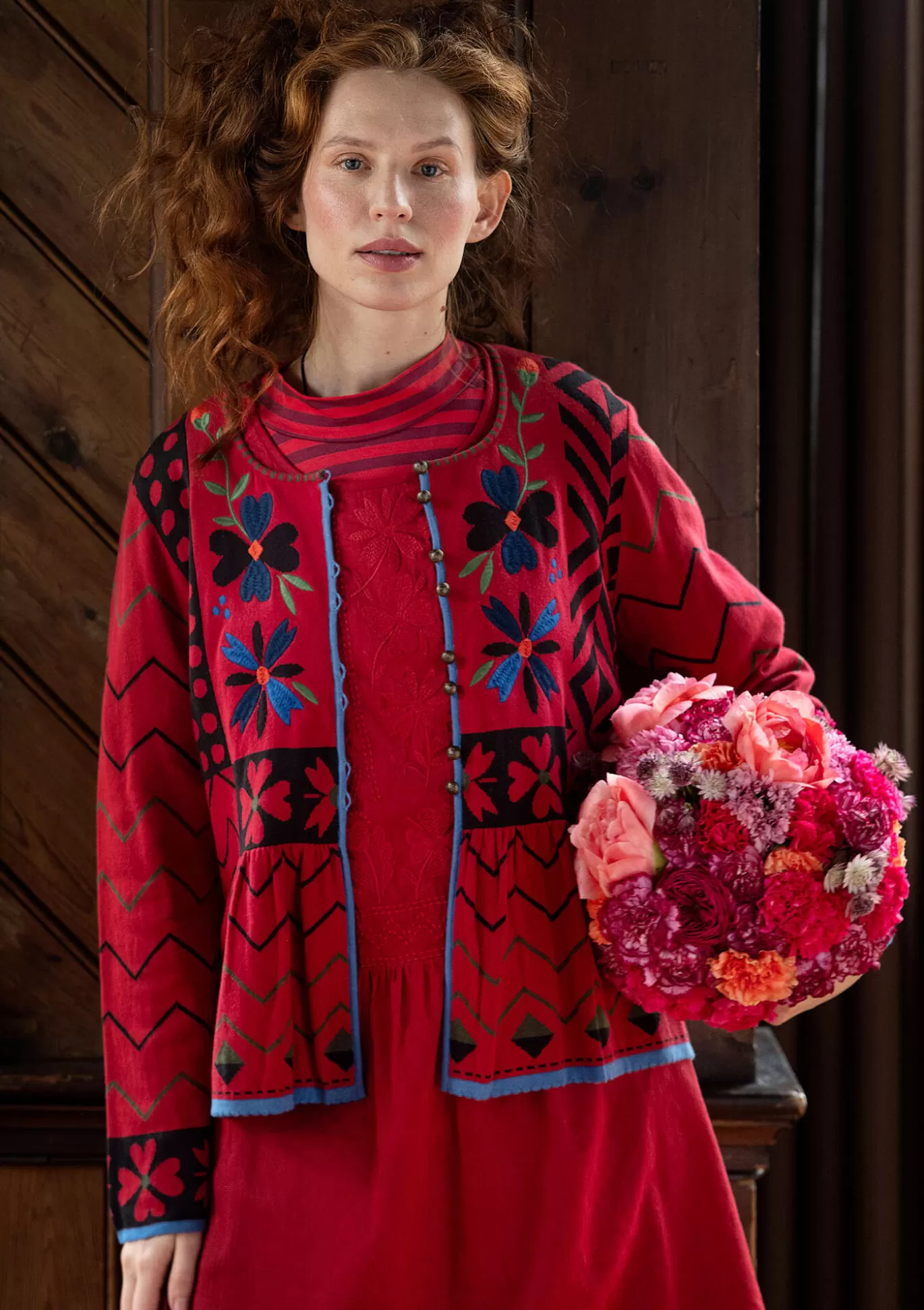 Gudrun Sjödén Kofta "Maria" i ekologisk/återvunnen bomull Vallmo Discount