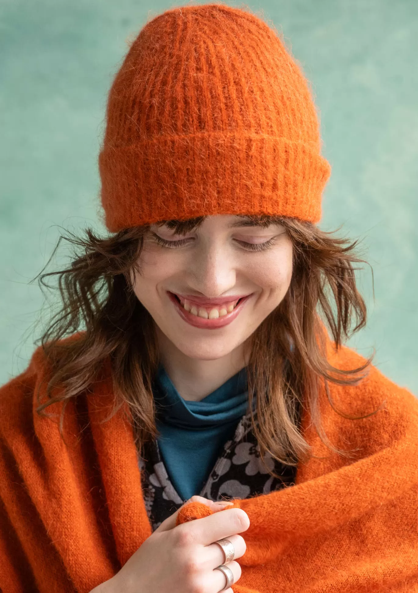 Gudrun Sjödén Mössa i alpackamix Henna Flash Sale