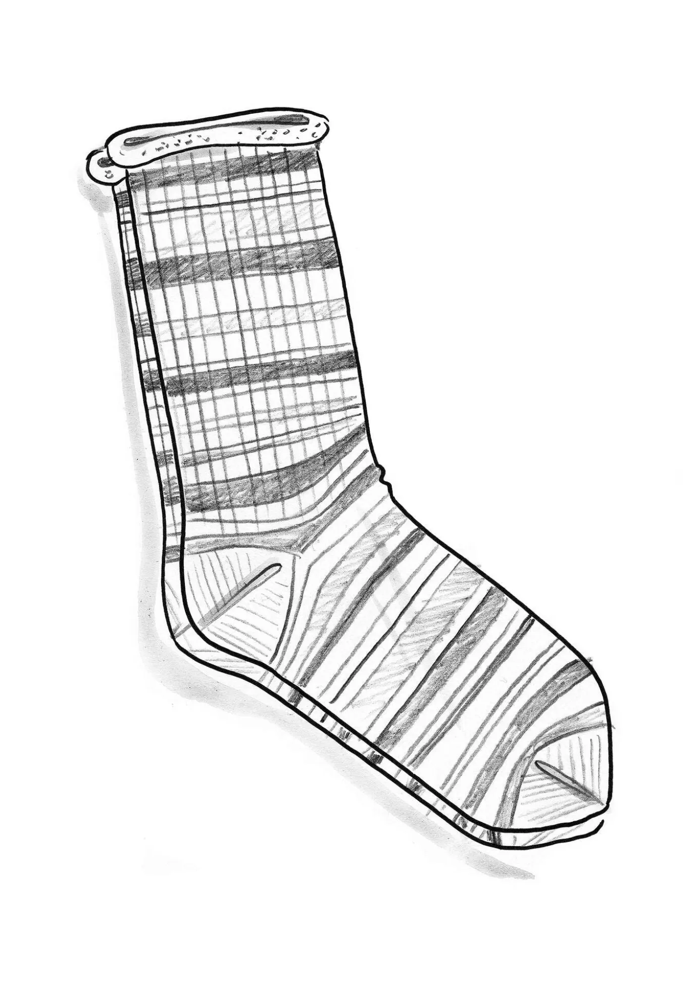 Gudrun Sjödén Raggsocka i lammull/återvunnen ull Svart Fashion