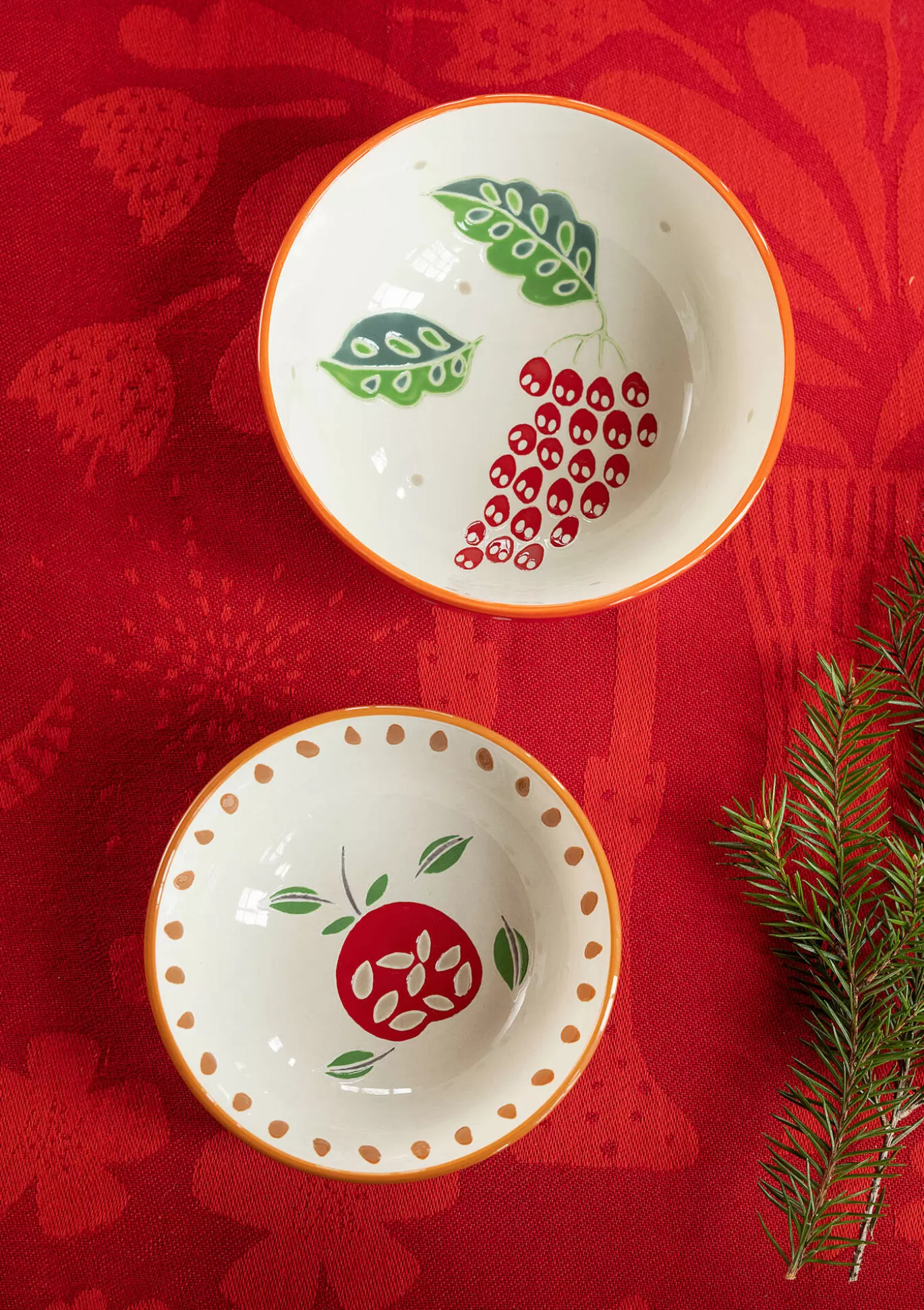 Gudrun Sjödén Skål "Fruits" i keramik, 2-pack Tomat Sale