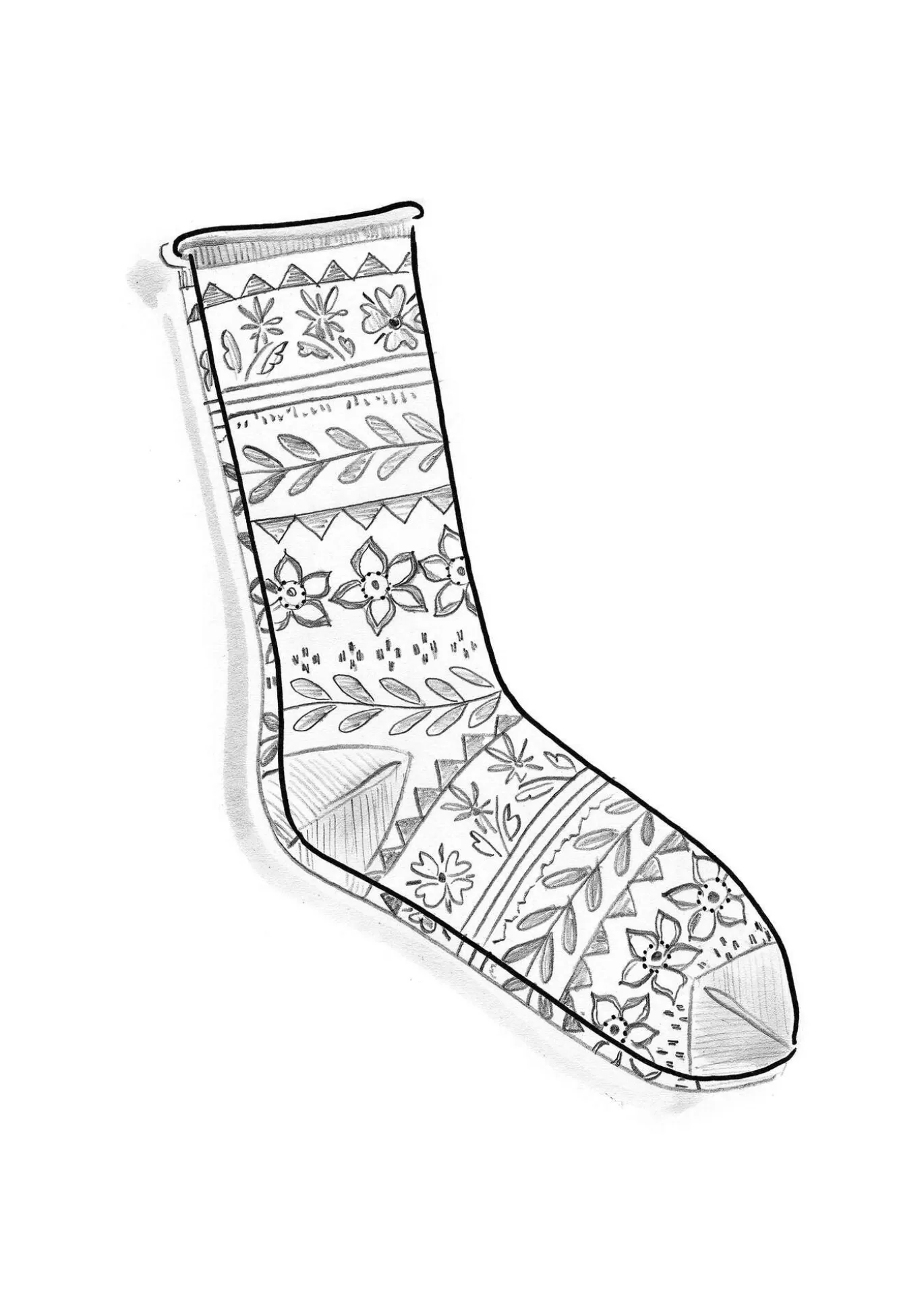 Gudrun Sjödén Socka "Twinkle" i ullfrotté Svart Fashion