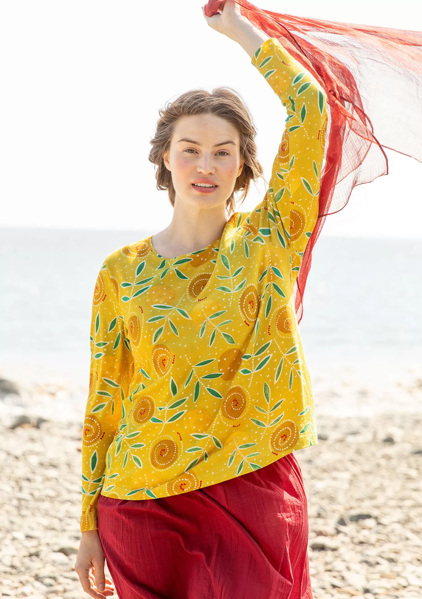 Gudrun Sjödén Top "Bhumika" i ekologisk bomull/modal Ananas New