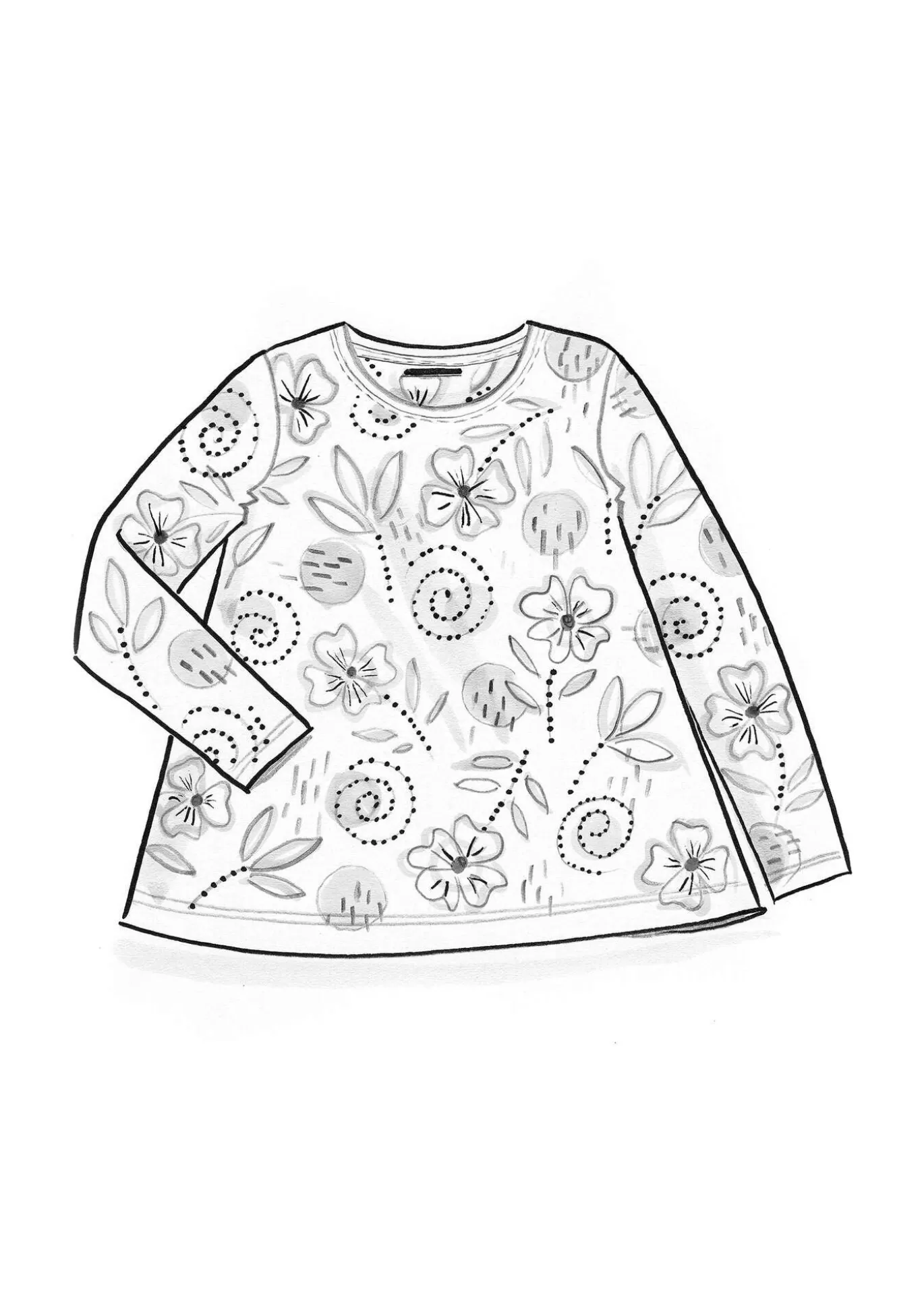 Gudrun Sjödén Top "Bhumika" i ekologisk bomull/modal Ananas New