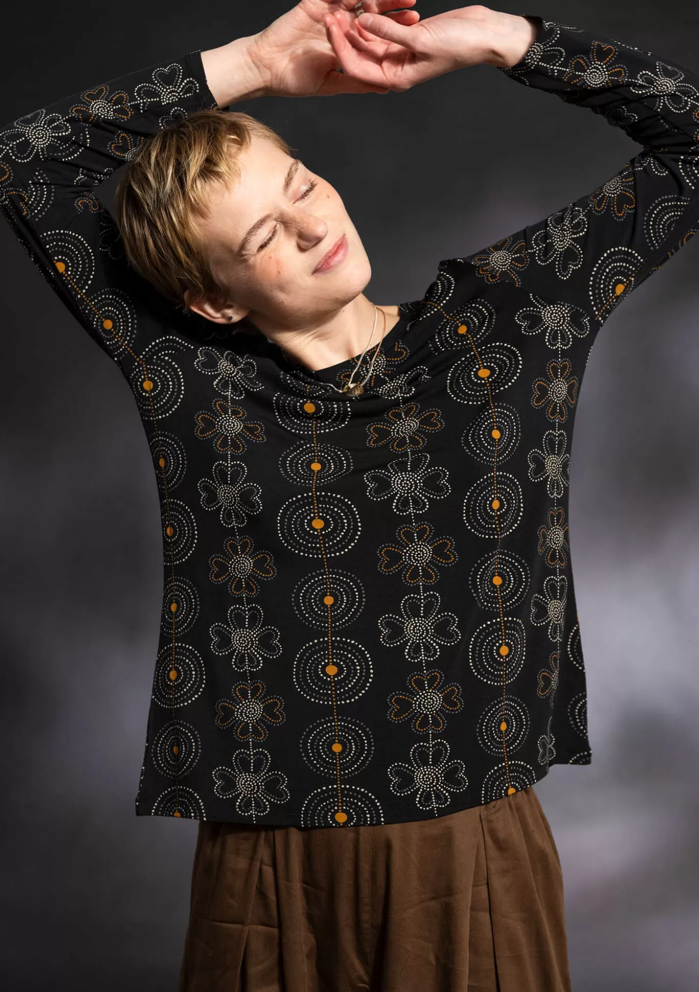 Gudrun Sjödén Top "Deco" i micromodal/elastan Svart Online