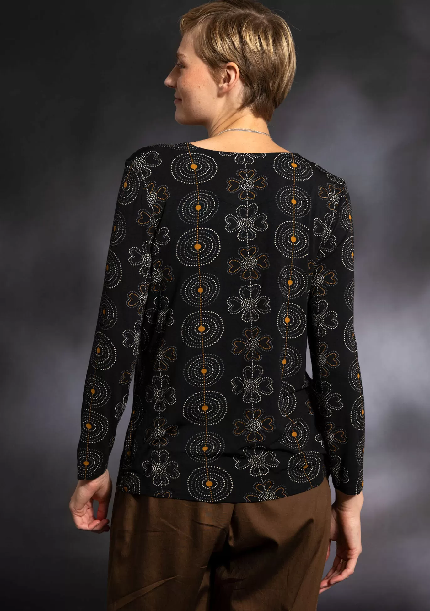Gudrun Sjödén Top "Deco" i micromodal/elastan Svart Online