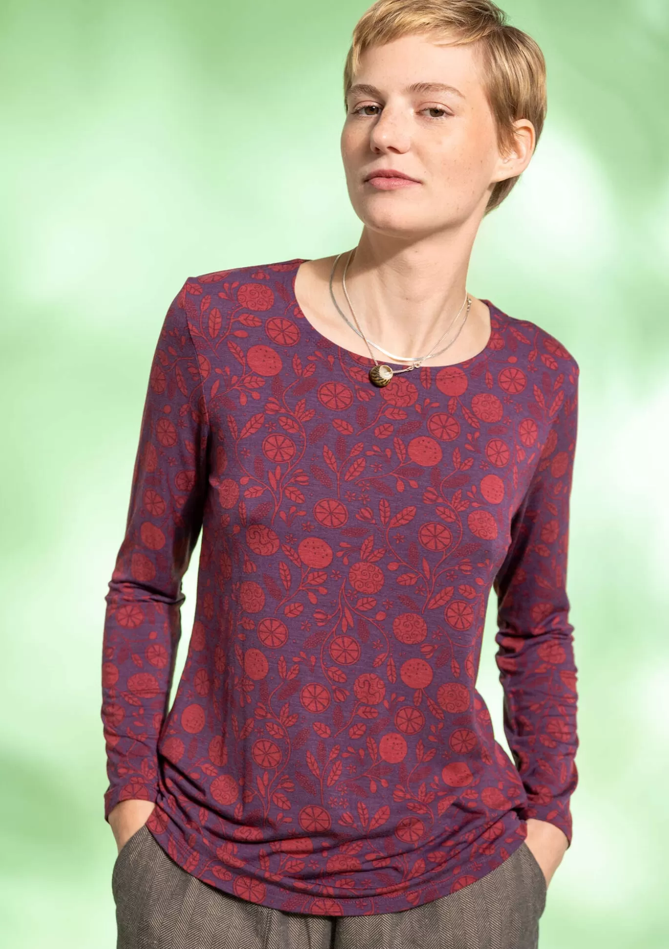 Gudrun Sjödén Top "Pomerans" i modal/elastan Allium Discount