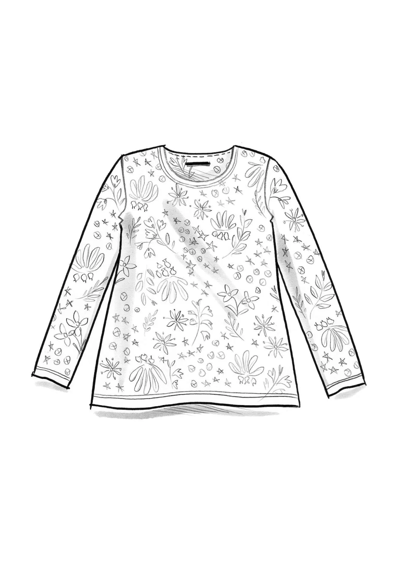 Gudrun Sjödén Top "Ylfa" i lyocell/elastan Grafit Outlet