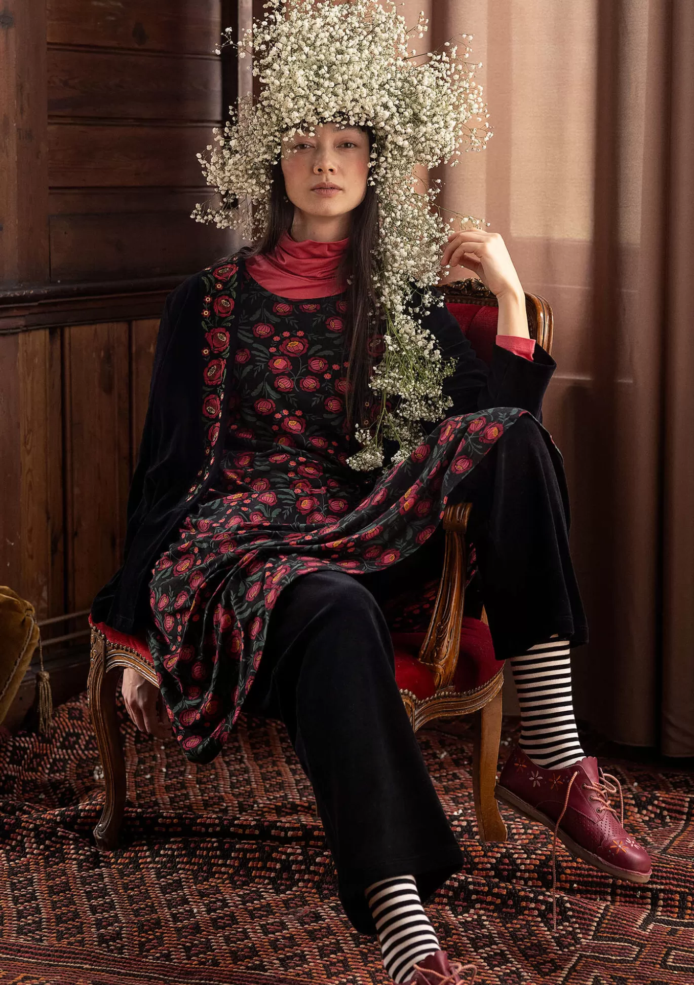 Gudrun Sjödén Trikåklänning "Dagny" i lyocell/elastan Svart Fashion