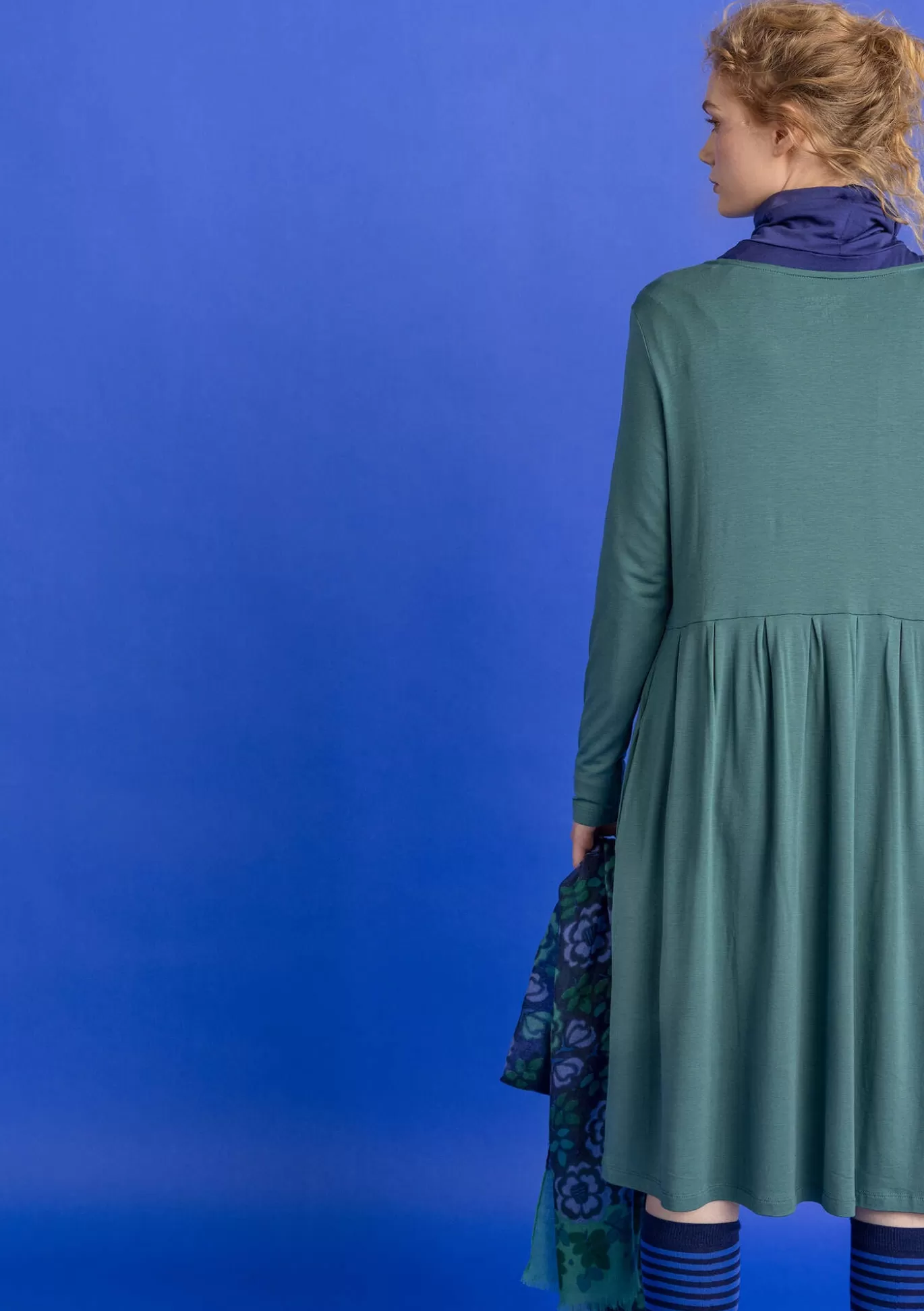 Gudrun Sjödén Trikåklänning "Helga" i lyocell/elastan Opalgrön Discount