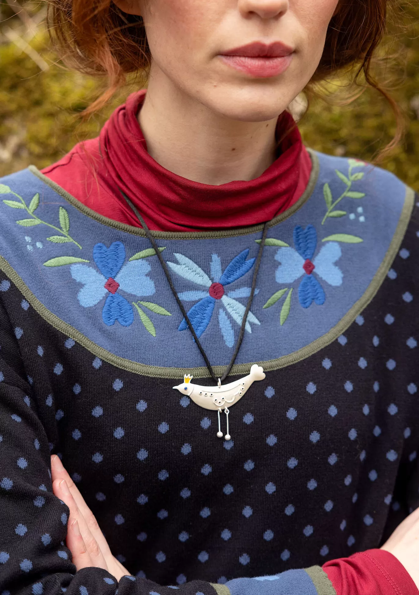 Gudrun Sjödén Tröja "Maria" i ekologisk/återvunnen bomull Svart Clearance