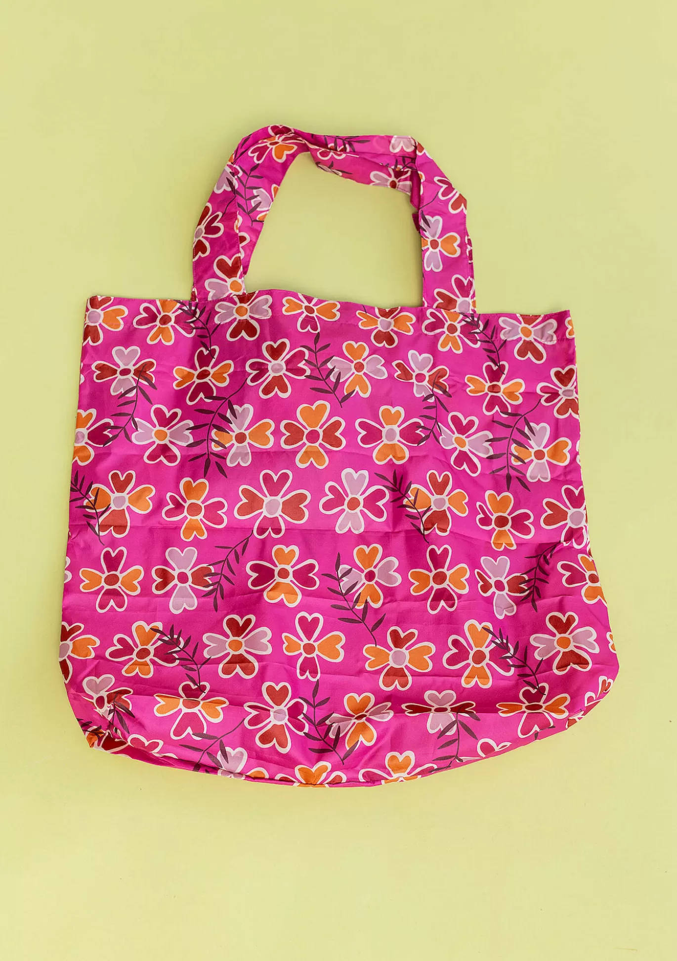 Gudrun Sjödén Vikbar shoppingpåse "Peggy" i återvunnen polyester Hibiskus Online