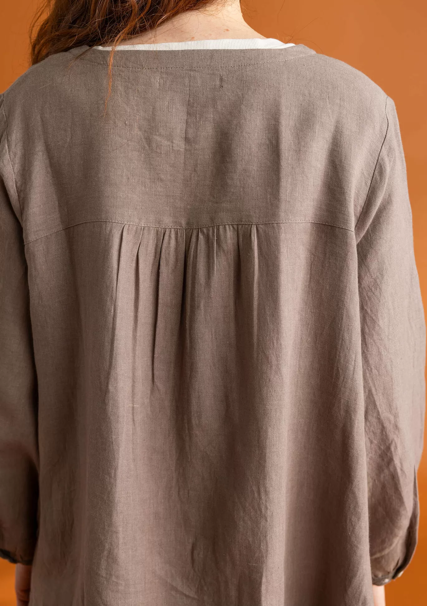 Gudrun Sjödén Vävd artistblus ”Asta” i lin Ljuspotatis Online