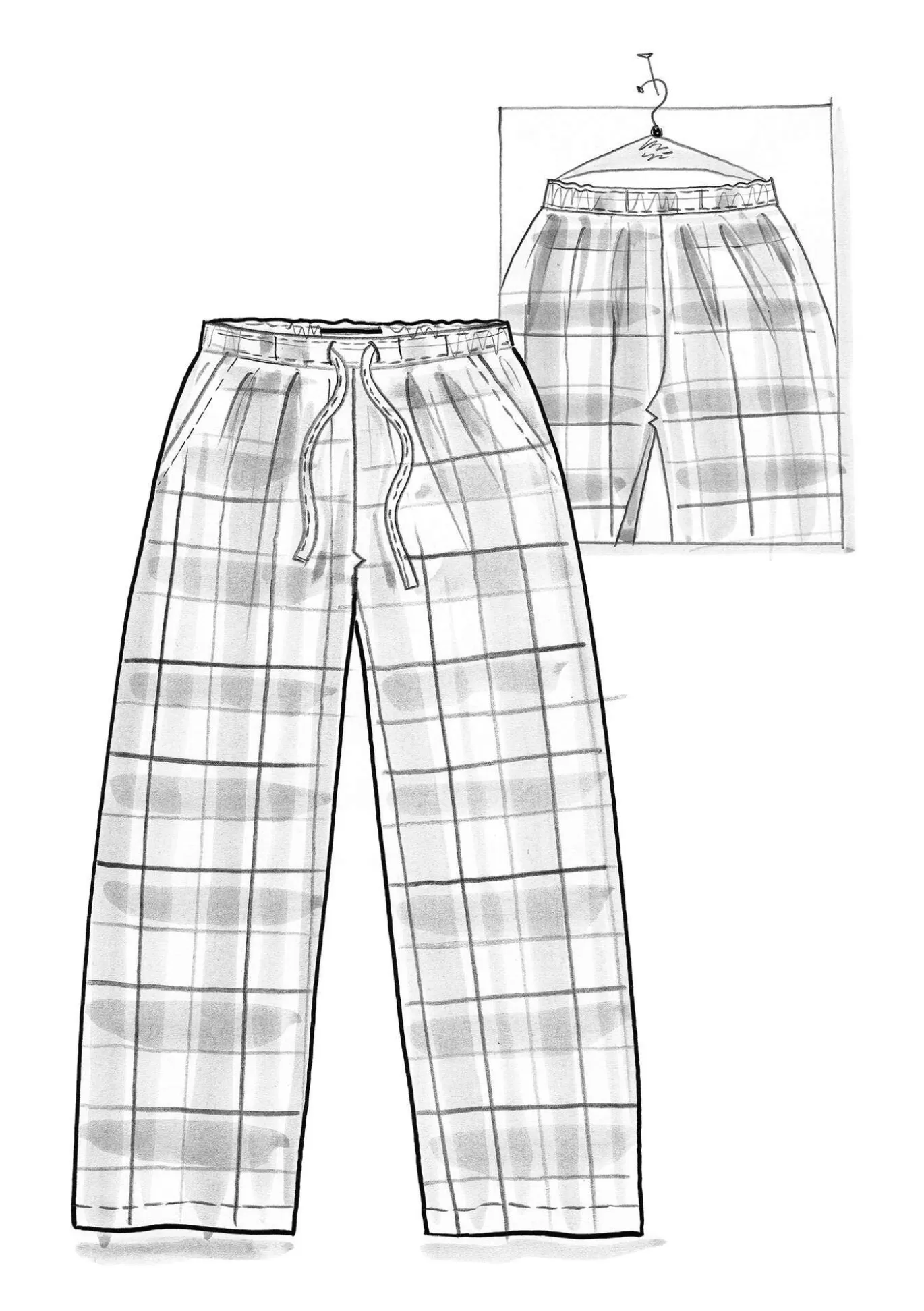 vvd_pyjamasbyxa_skagen_i_ekologisk_bomull_4.webp Gudrun Sjödén Vävd pyjamasbyxa "Skagen" i ekologisk bomull Havsgrön Shop